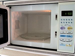 Microwave oven (interior)