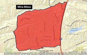 Mira Mesa Neighborhood Map