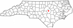 Location of Wilsons Mills, North Carolina
