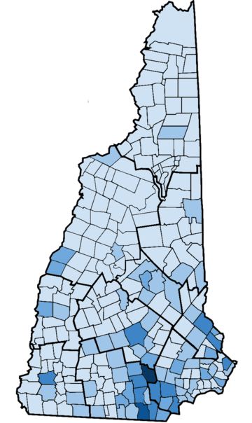 Nh communities by population