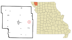 Location of Ravenwood, Missouri