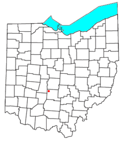 Location of Derby, Ohio