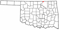 Location of Grainola, Oklahoma