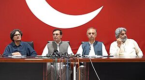 PTI top leaders with SIC Leader, 2024