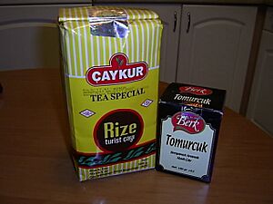 Packs of Turkish tea