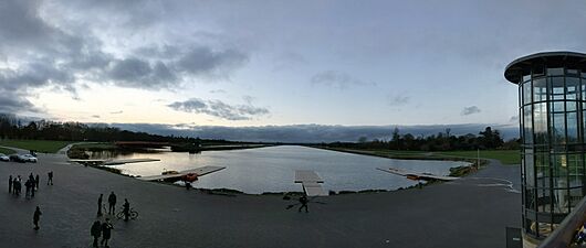 Panorama of Dorney Lake.