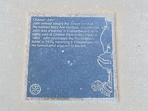 Plaque about John Chester