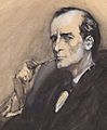 Portrait of Sherlock Holmes by Sidney Paget-Cropped