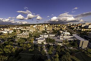 Prishtina seen from Mother Theresa Cathedral