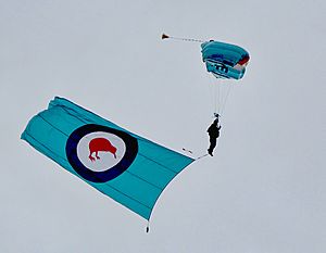 RNZAF parachutist Whenuapai Air Show 2009
