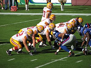 Redskins vs Giants line of scrimmage throwbacks