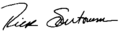 Rick Santorum signature