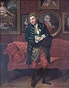 Robert Baddeley as Moses in Sheridan's 'The School for Scandal' c1781, by Johann Zoffany