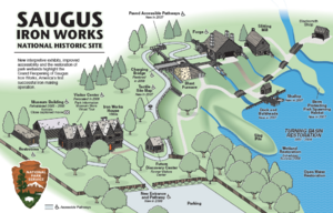 Saugus Iron Works National Historic Site Visitors Map