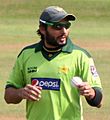 Shahid Afridi at the County Ground, Taunton, during Pakistan's 2010 tour of England - 20100902