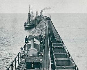 South Bulli Jetty at Bellambi harbour 1909