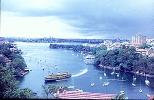 Sydney Ferry KANANGRA in Mosman Bay 1966