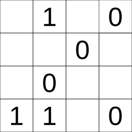 Takuzu unsolved grid