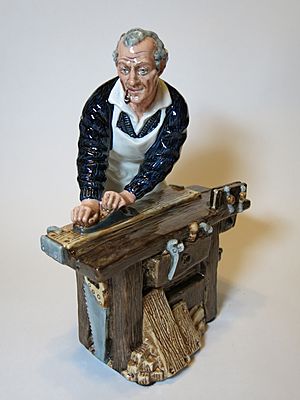 The Carpenter, a figurine by Royal Doulton