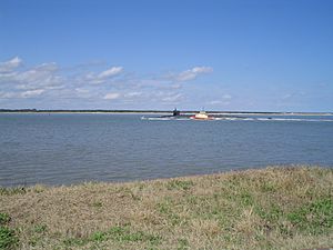 USS Maryland nuclear sub, St. Mary's River, FL