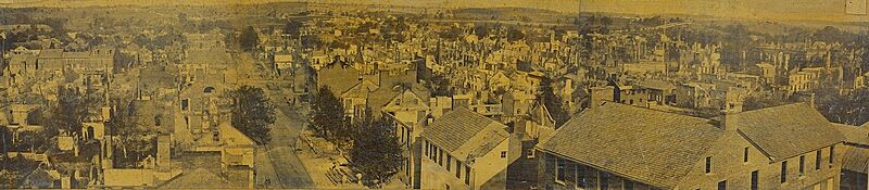 View of the ruins of Chambersburg by Charles L. Lochman