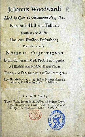 Woodward, John – Naturalis historia telluris illustrata et aucta, 1714 – BEIC 8792880