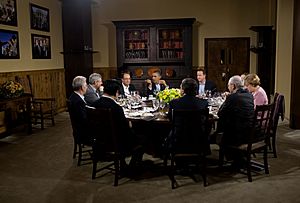 Working dinner during G8 summit May 18, 2012
