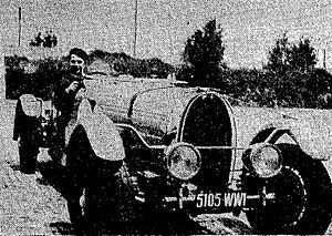 Yves Giraud-Cantabous avant les 24 Heures de Spa 1936 sur Bugatti (avec Roger Labric)