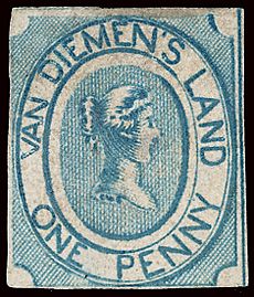 1853 stamp of Van Diemen's Land