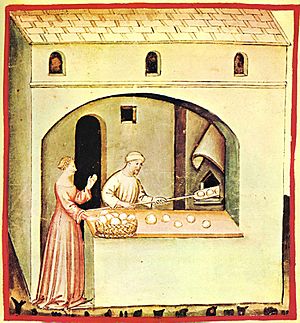 7-alimenti, pane, Taccuino Sanitatis, Casanatense 4182