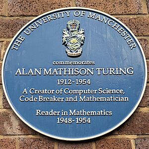 Alan Turing Blue Plaque, University of Manchester