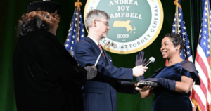 Andrea Campbell attorney general oath of office 2023 (1)