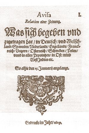 Aviso Nr.1 Januar 1609