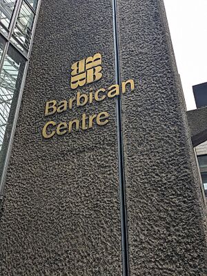 Barbican Logo and concrete detail