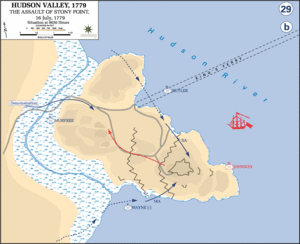 Battle of Stony Point - British Assuslt.Dean.USMA.edu.history