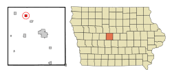 Location of Pilot Mound, Iowa