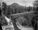 Part of bridge from creek level below