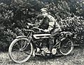 British military motorcycle dispatch rider WW1