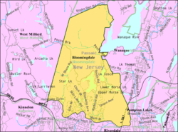 Census Bureau map of Bloomingdale, New Jersey