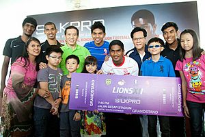 Ceremony marking SilkPro's sponsorship of the LionsXII, VIP Room, Jalan Besar Stadium, Singapore - 2012