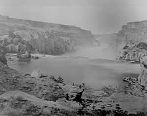 Clarence King Shoshone Canyon and Falls