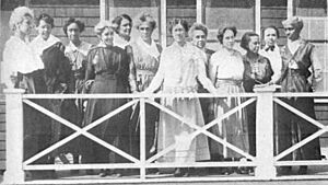 Colored Women War Workers of the Young Women's Christian Association at Hostess House, Camp Upton, Long Island