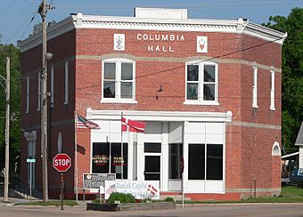 Columbia Hall (Dannebrog, Nebraska) from SE 1.JPG