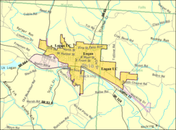 Detailed map of Logan