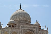 Dome Chhatris Spires - Taj Mahal - Agra 2014-05-14 3805