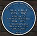 Dr R W Dale blue plaque.jpg