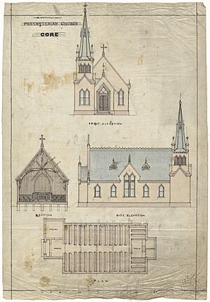 East Gore Presbyterian Church, plan for church building MS-3821-3620.jpg