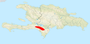 Eleutherodactylus leoncei dist map