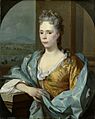 Elisabeth van Riebeeck (1693-1723). Dochter van Abraham van Riebeeck, echtgenote van Gerard van Oosten (1693-1723) Rijksmuseum SK-A-813