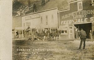 Elk City Stage, January 1909 - Stites, Idaho (49904137348)
